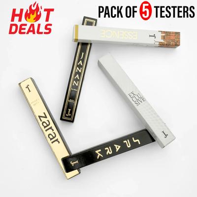 J. Pocket Perfume Pack of 5 for Men & Women | Long Lasting Fragrance Set