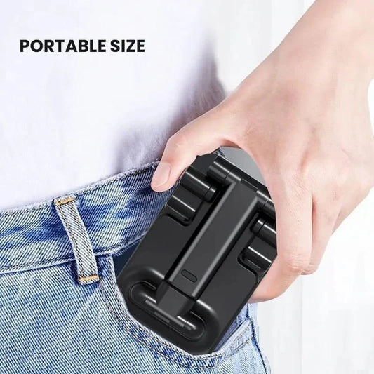 Portable Mobile Stand – Adjustable ABS Plastic Phone Holder (Foldable & Non - Slip) - Smart Hud