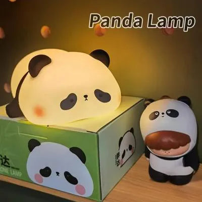 Buy Cute Panda Night Lamp USB Rechargeable in Pakistan | LED Silicone Lamp