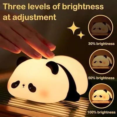 Buy Cute Panda Night Lamp USB Rechargeable in Pakistan | LED Silicone Lamp