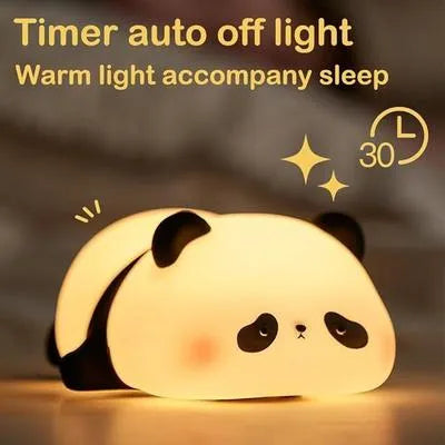 Buy Cute Panda Night Lamp USB Rechargeable in Pakistan | LED Silicone Lamp