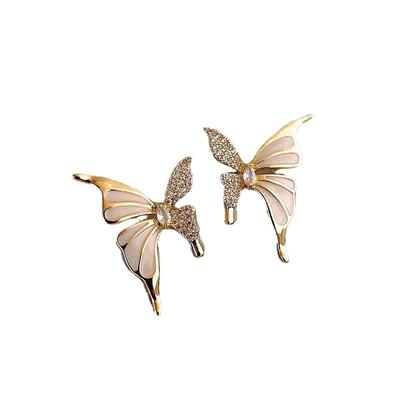 Butterfly Gold Earrings for Girls & Women – Trendy Korean Style Jewelry