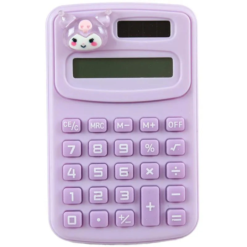 Cute Sanrio Mini Pocket Calculator – Portable Pink Kawaii Calculator for School, Office & Study
