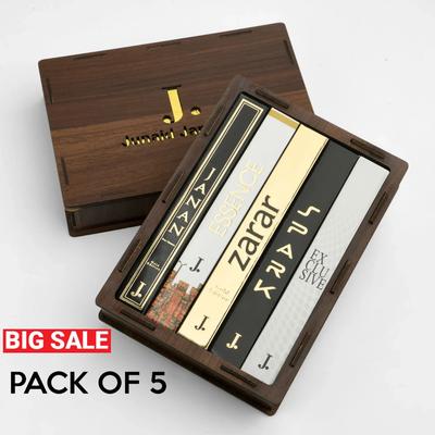 J. Pocket Perfume Pack of 5 for Men & Women | Long Lasting Fragrance Set