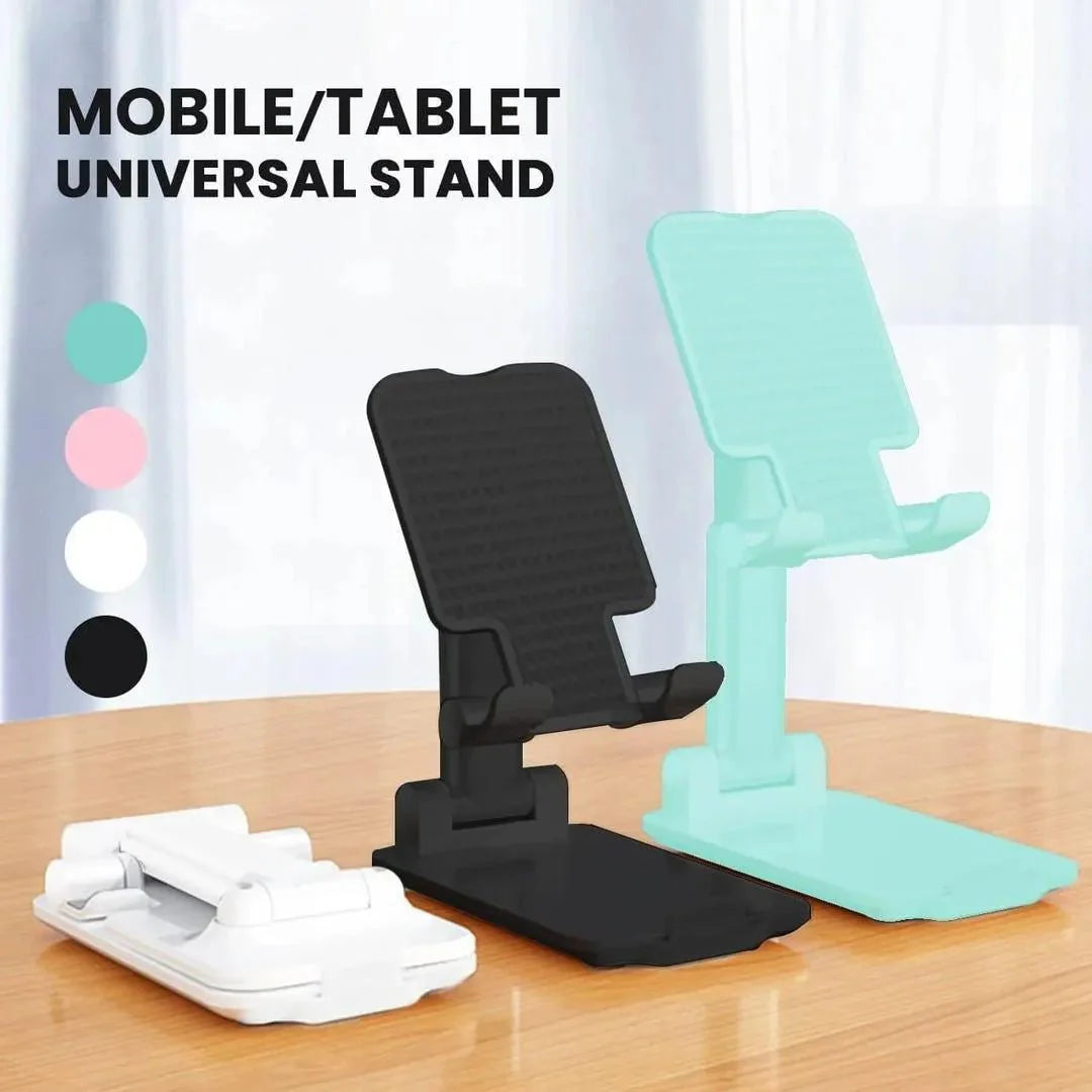 Portable Mobile Stand – Adjustable ABS Plastic Phone Holder (Foldable & Non - Slip) - Smart Hud