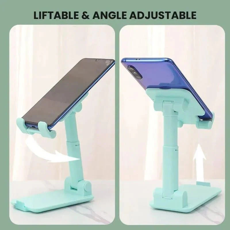 Portable Mobile Stand – Adjustable ABS Plastic Phone Holder (Foldable & Non - Slip) - Smart Hud