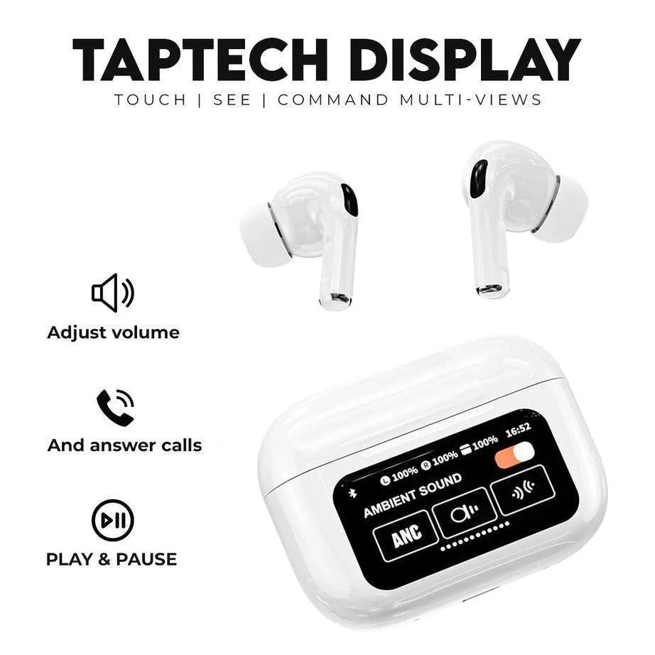 White Bluetooth Earbuds with Charging Case – Wireless AirPods Style Earphones Pakistan - Smart Hud